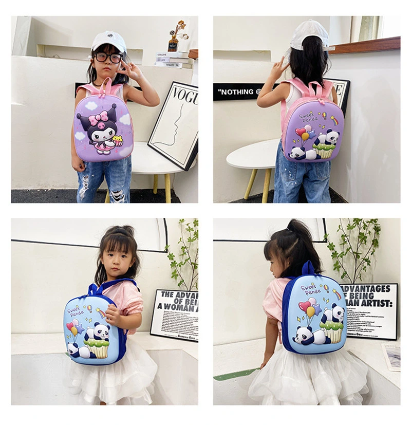 Cartoon Pink Panda School Bag for Girl Backpack Kids Bookbag Back Pack