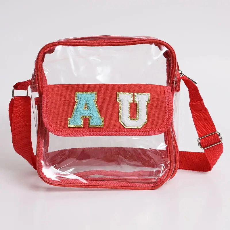 2023 Summer New Fashion Lightweight Children Travel Sling Bags for Kids Girls Clear PVC Backpack Bag