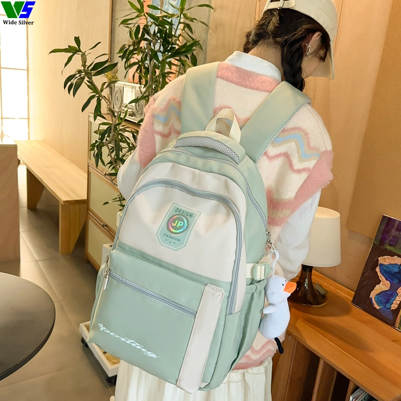 Wide Silver Brand New High Quality Low MOQ Promotional Travel Backpack 2024