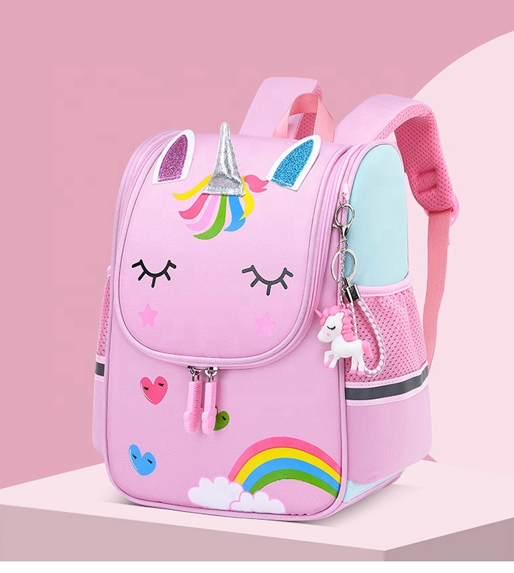 Backpack ODM OEM Wholesale Factory Primary Students Best Selling Unicorn Design Cartoon Girl Big School Bag