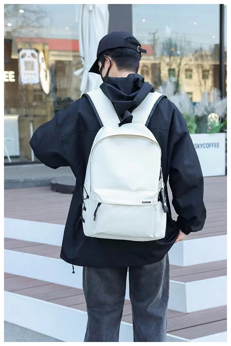 New Fashion Trend Simple Large Capacity Backpack Outdoor Travel Bag Junior High Young People