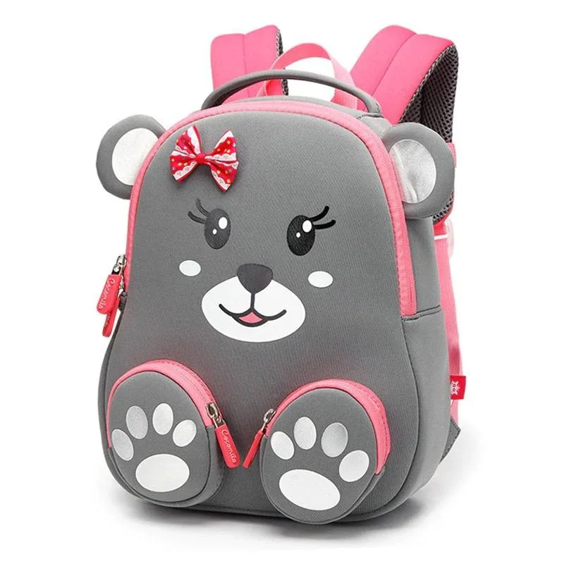 Fashion 3D Lovely Water Proof Picture Animals Design Children Custom Backpacks Kids School Bag for Girls Boys