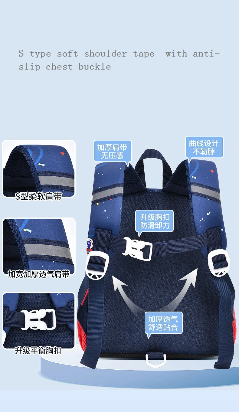 Kids Use Purple Navy Blue Backpack for Girls Boys Waterproof Eco-Friendly Material Baby Bag