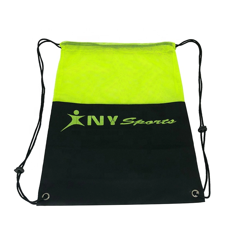 420d Polyester Nylon Swimming String Bag String Back Pack Logo Sport Cinch Sacks