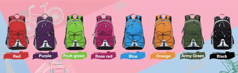 Traveling Daypack Small Size Waterproof Kids Sport Backpack for Girls Boys