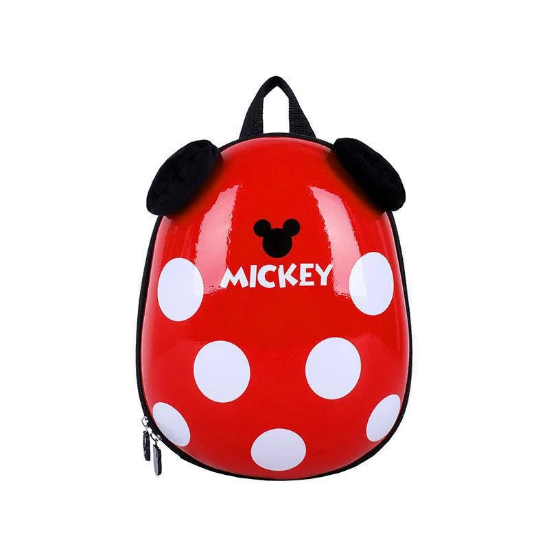 (WD6243) Cartoon Kindergarten Anti-Lost Schoolbag 2-6 Years Old Mickey Ladybug Children&prime;s Bag Men&prime;s and Women&prime;s Treasure Backpack Hard Shell Backpack