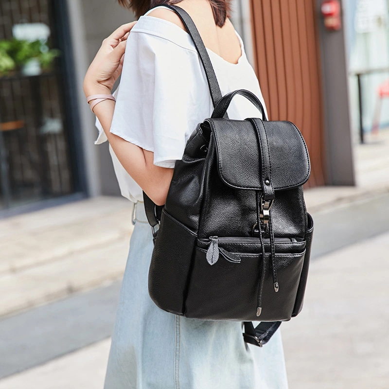 Youth Fashion Backpack Female 2023 Summer New Korean Version Simple Easy to Take Anti-Theft Large Capacity Travel Backpack