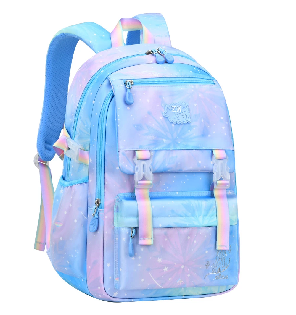 Rain Resistant Double Shoulder Primary Cute Girl Cartoon School Students Kids Children Satchel Backpack Pack Bag (CY6847)