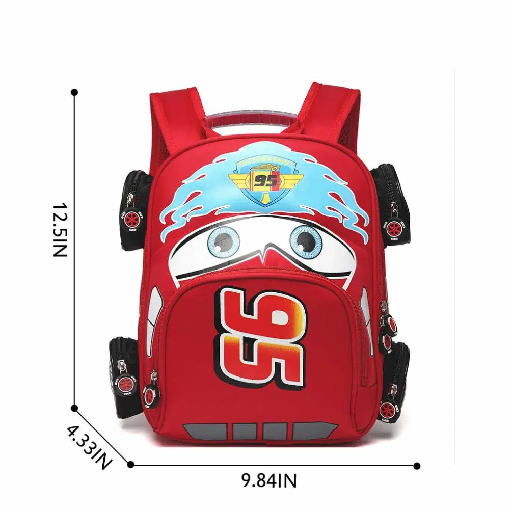 Toddler Boys Girls Backpack Waterproof Cartoon Truck Car Kindergarten Child Snack School Bag