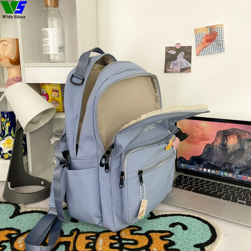 Wide Silver Berserk Students Bags New Style Different Types Soft Fabric Backpack