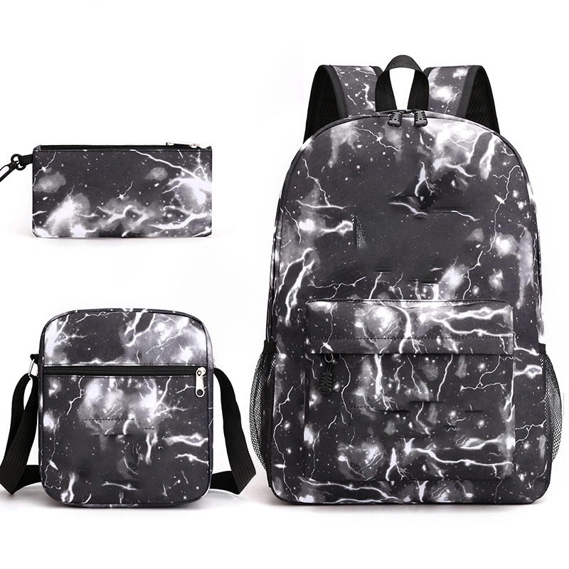 Hot Sales 2021 Luxury Druable Children School Bags Crossbody Purse Three Pieces Sets Kids School Backpack Bag for Girls