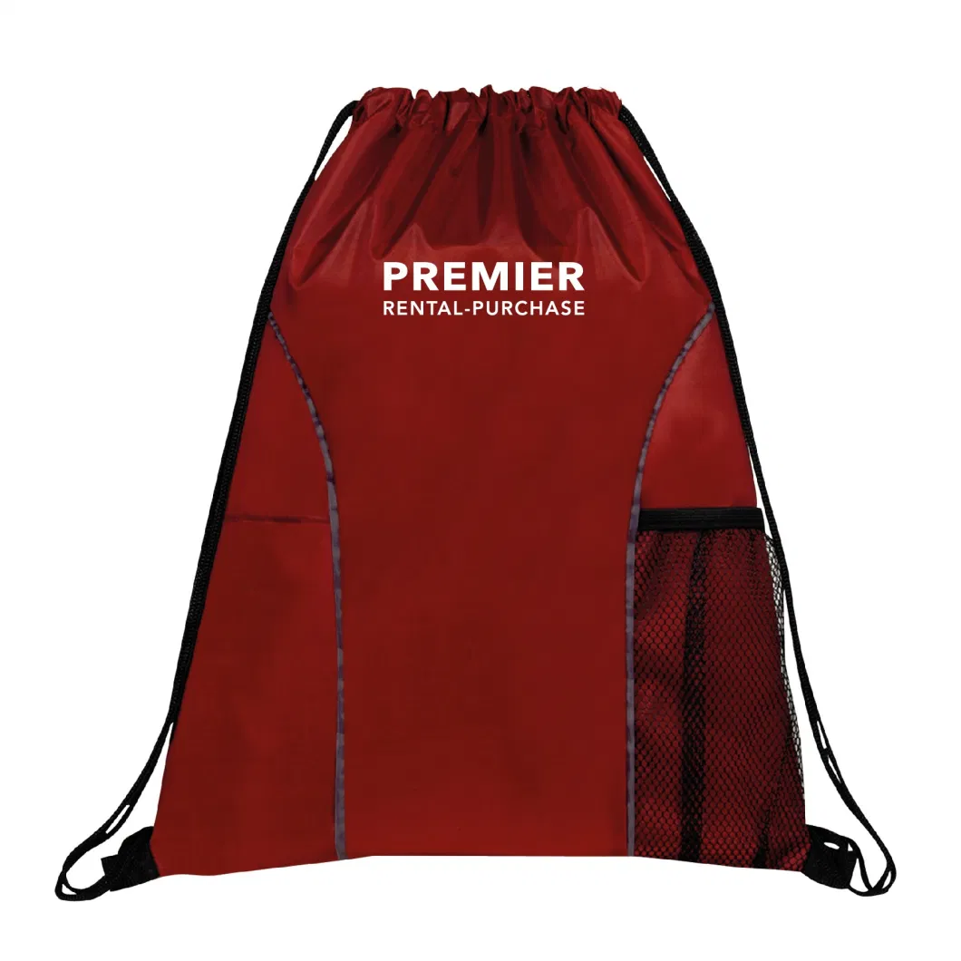 Sports Shoes Pack Sack with Handle Custom Drawstring Backpack Travel Drawstring Bag Gym with Pockets