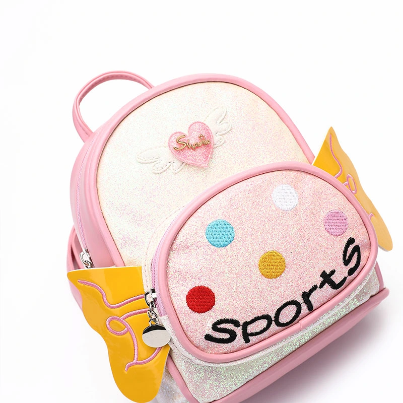 Baby Girl Bag Shiny Glitter Cute Girls Kindergarten Backpack Doll Tiny Backpack Backpack for Doll