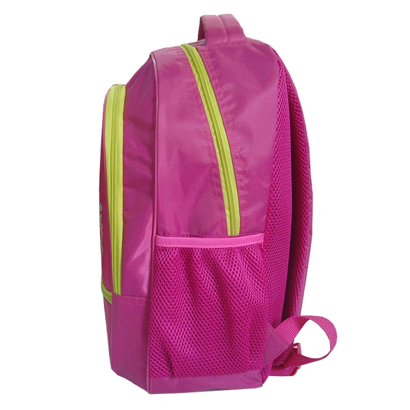 Promotional Custom Pink Girl&prime;s School Book Bag Backpack