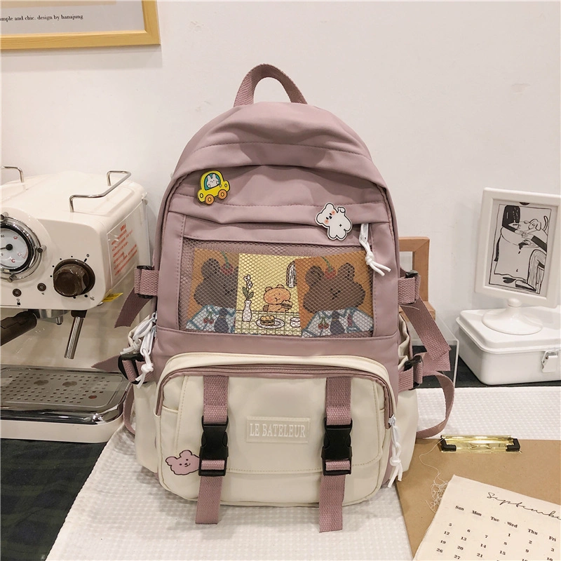 Casual Girly Sense Large-Capacity Backpack Large Bag Female 2021 New Backpack