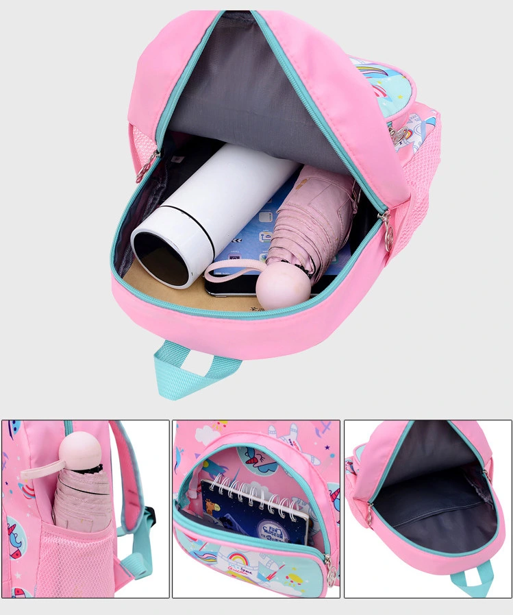 Wholesale Cheap Price Light Bookbags Cute Girls Cartoon School Backpack Bag Children Trendy Kindergarten Schoolbag for Kids