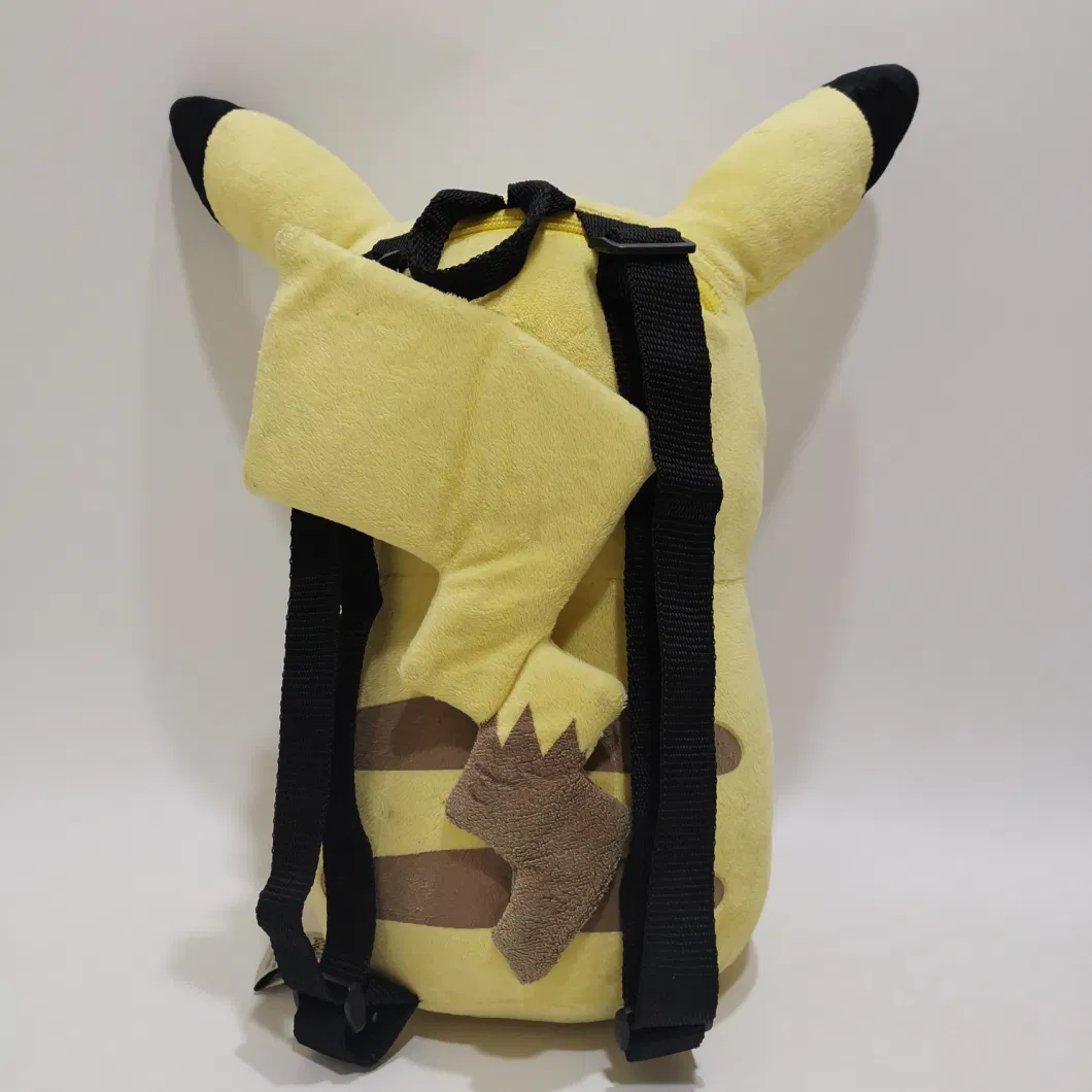 Hot Selling Pikachu Plush Toys Soft Backpack Kids Gifts