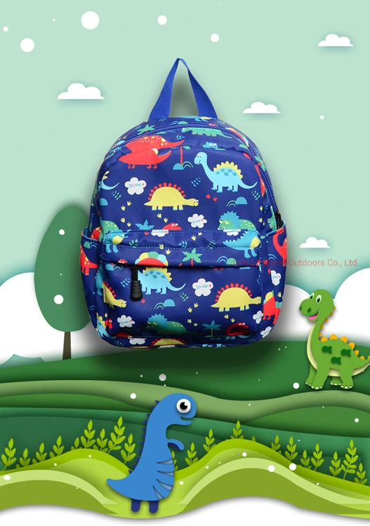 Promotional Custom Polyester Printed Kids Back Pack Cheap Cartoon School Bag Youth Sublimation Backpack