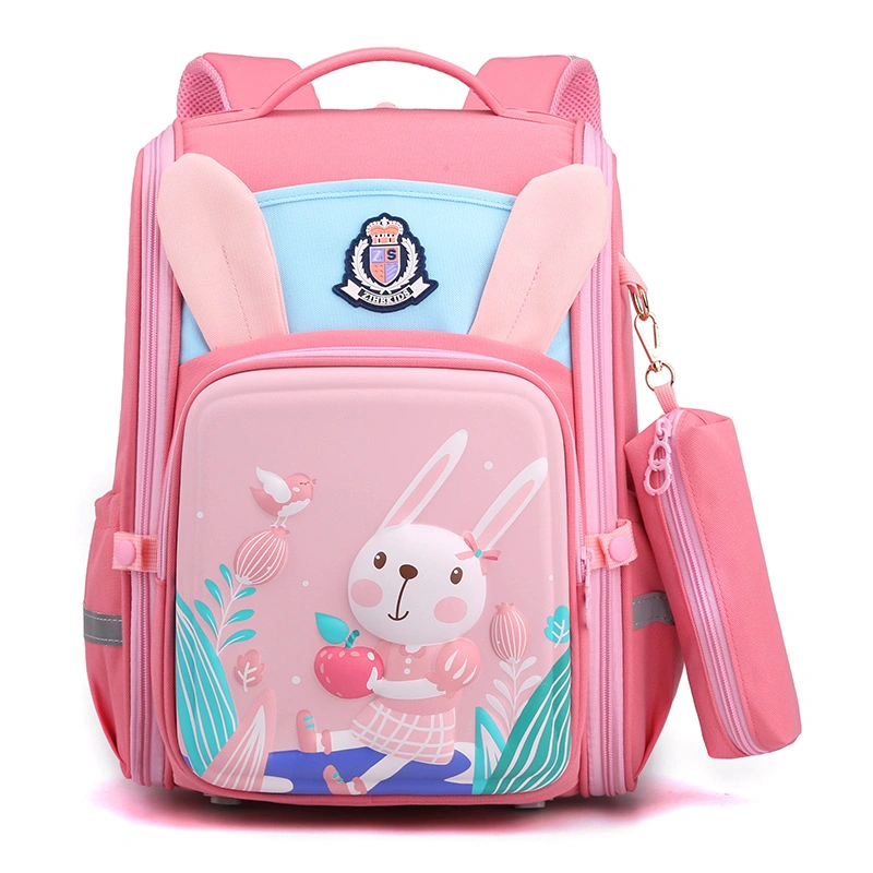 Lightweight Cute Rabbit Print Nylon School Backpack Bags Popular Backpack for Kids