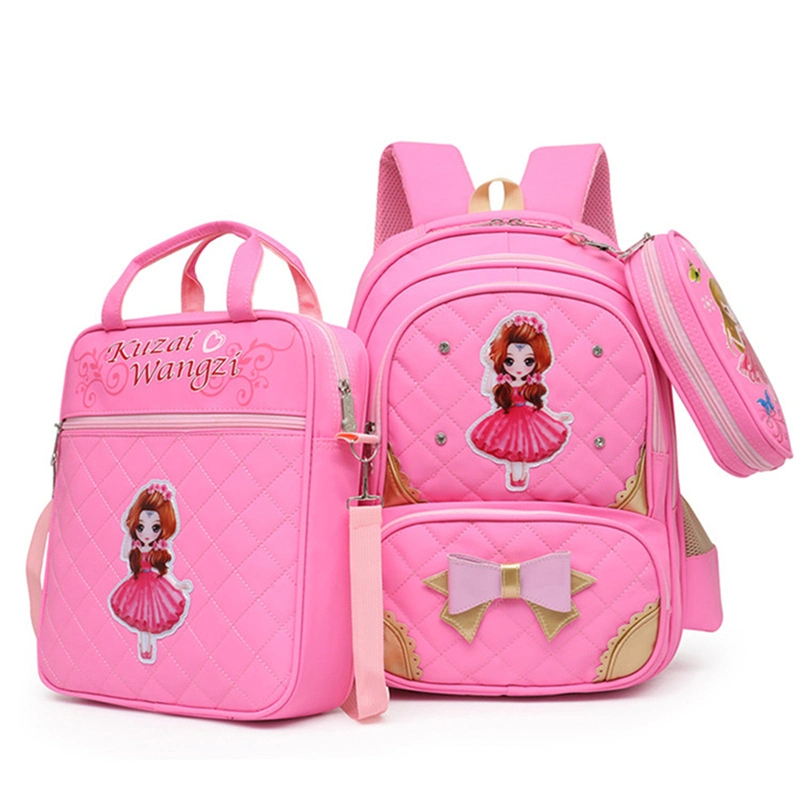 Customize Logo Cartoon Wear-Resistant Load-Reducing Schoolbag Bookbag Knapsack Mochila Backpack Children Kids Student Rucksack Polyester Nylon Oxford School Bag