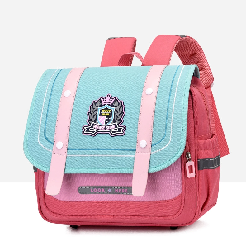 Primary School Students Girls Boys Horizontal London Classic Style Large Capacity Backpack