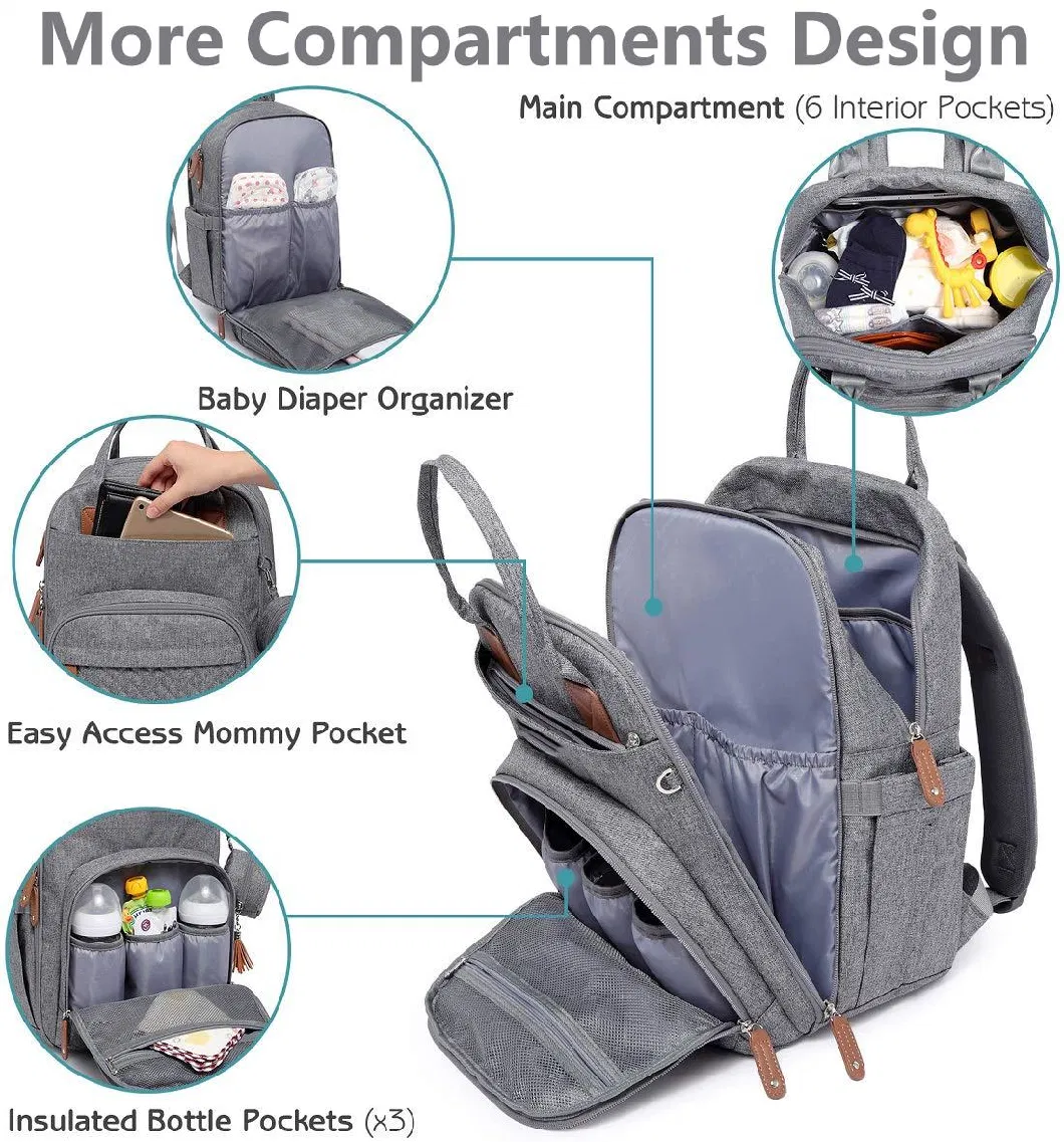 Dealers Diaper Bag Backpack All-in-One Baby Bags for Boy Girl Multifunction Large Travel Backpack with Portable Changing