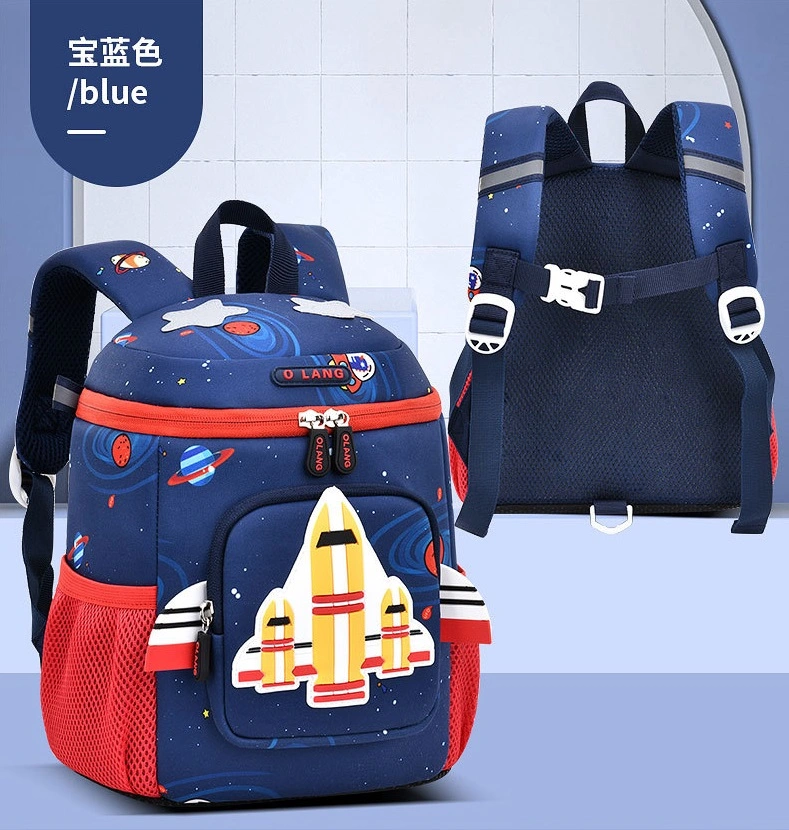 Kids Use Purple Navy Blue Backpack for Girls Boys Waterproof Eco-Friendly Material Baby Bag