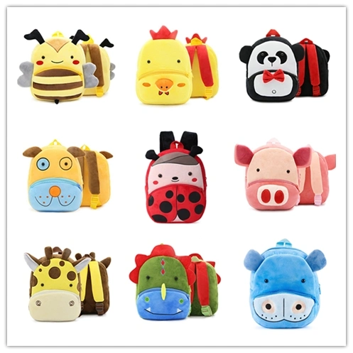 Toddler Kid&prime; S School Bag Baby Zoo Plush Pink Pig Animal Cartoon Mini Backpack for Girls&prime; Children