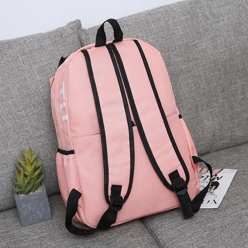 (WD6263) School Supplies Office&Stationery Set Large Capacity School Bag School Polyester Backpack for Girls Boys