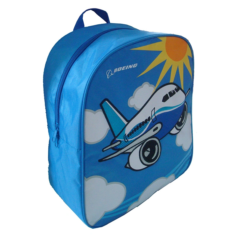 Fashion Cartoon Airplane Backpack School Book Bag for Boys