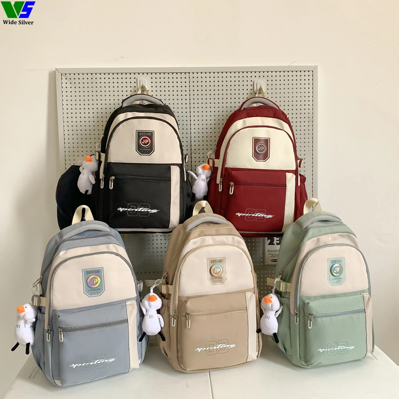 Wide Silver Brand New High Quality Low MOQ Promotional Travel Backpack 2024