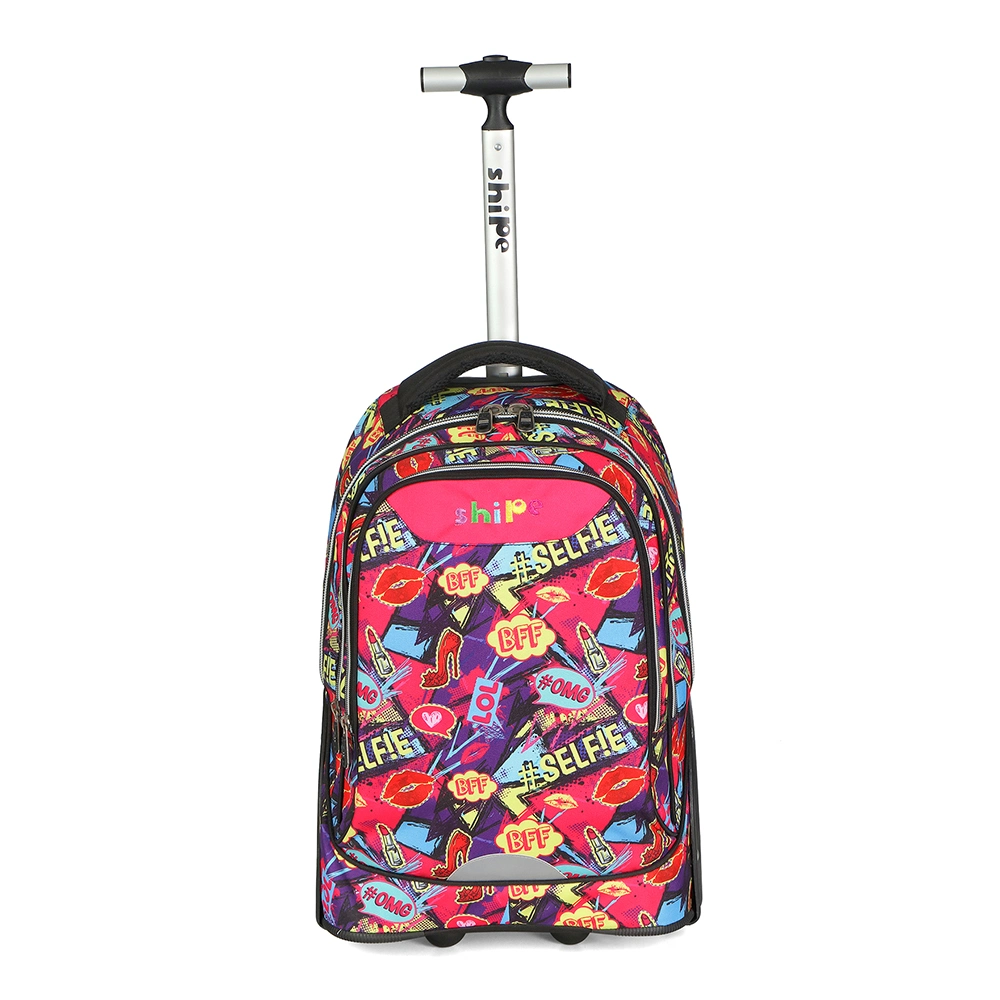 Factory Multi-Use School Bags Wheeled Backpack Kids Travel Trolley Luggage Backpack with Wheels