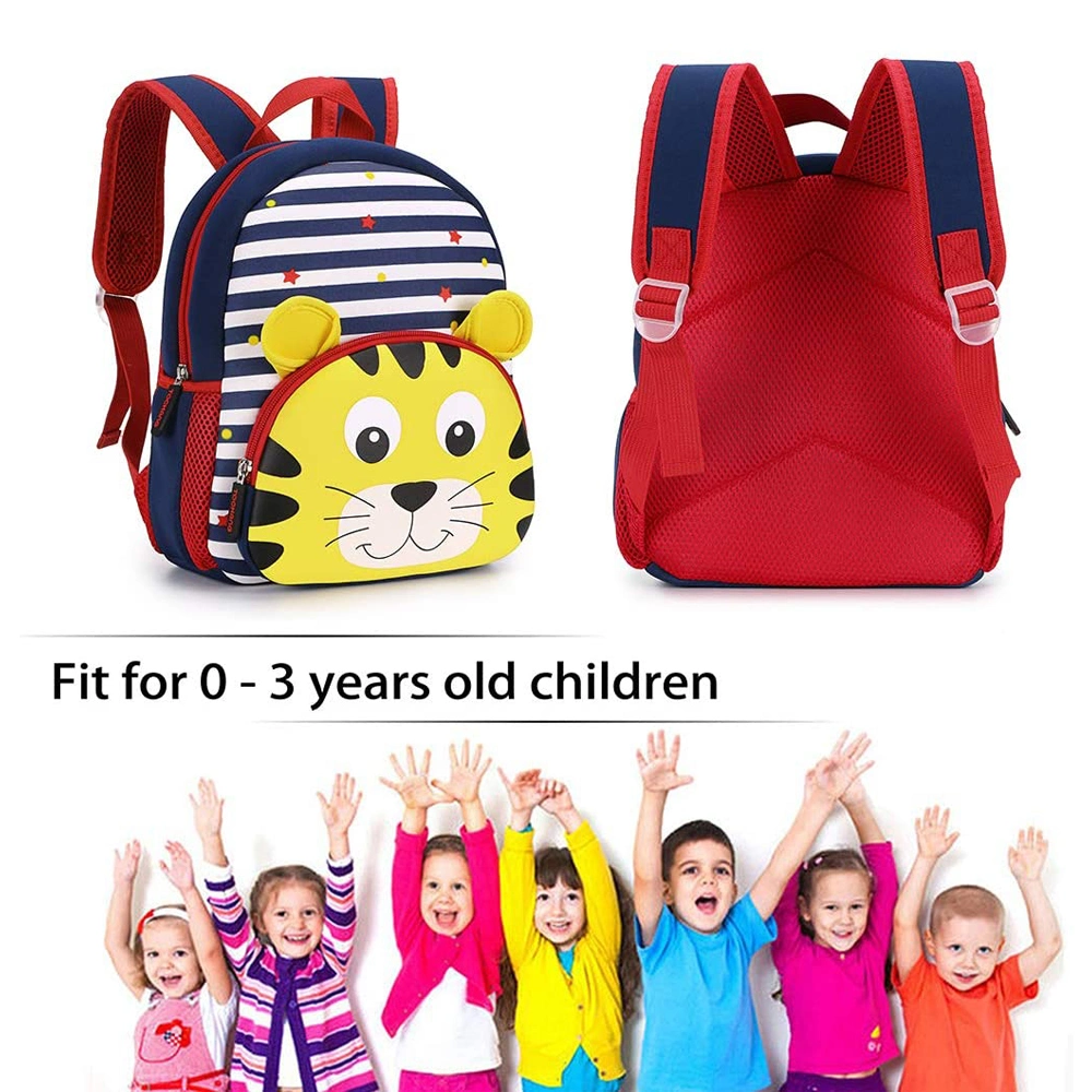 2023 Best Sell Wholesale Cute Cartoon Children Boys Girls Backpacks Neoprene Eco-Friendly Materials Kindergarten Schoolbags