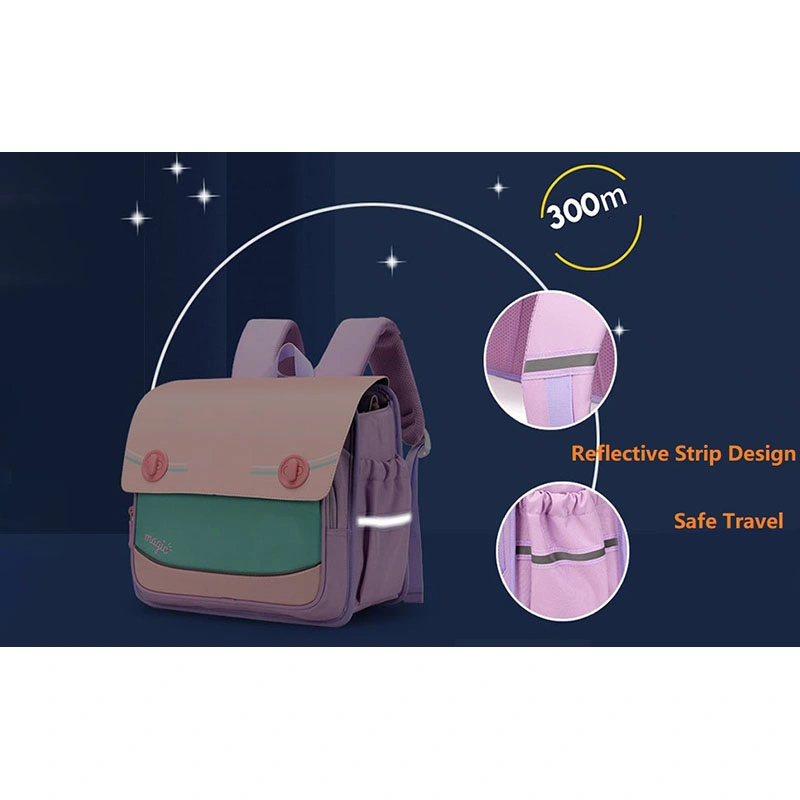 Wholesale Fashion Luminous Primary Kids Travel Cartoon School Backpack Girls