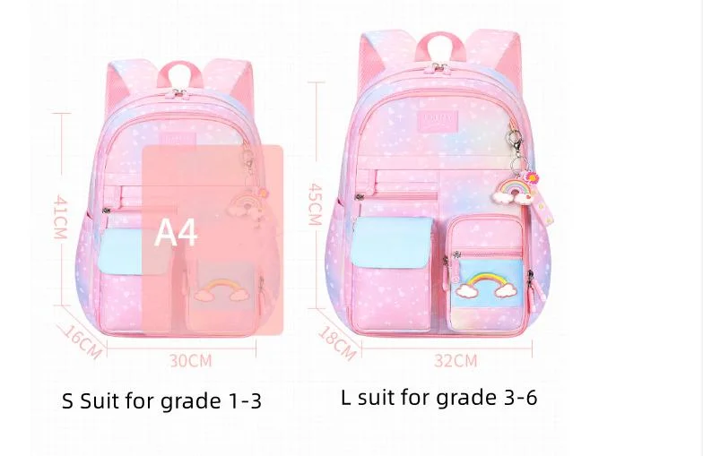 Creative Fashion Cartoon Cute School Backpack Kids Waterproof Nylon School Bags