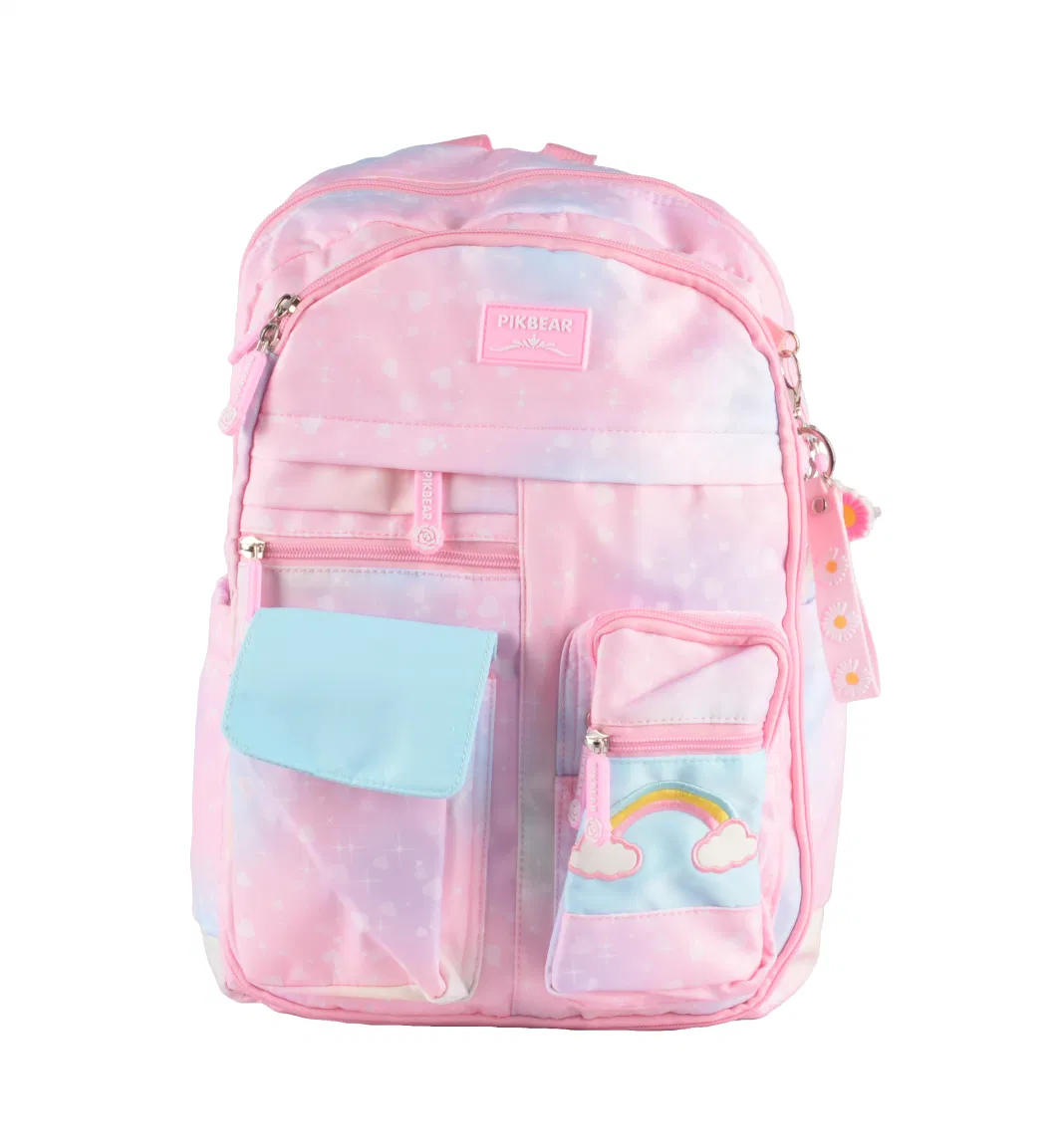 2022 Fashion Cartoon Girls Backpack Large Capacity Waterproof School Bags Student Kids Bookbag