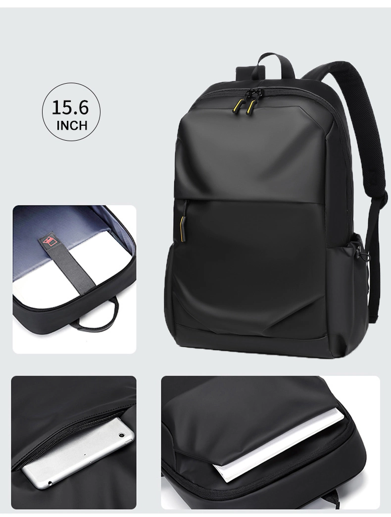 Back Pack Male Black Youth Student Schoolbag Waterproof 15.6 Inch Business Laptop Backpack