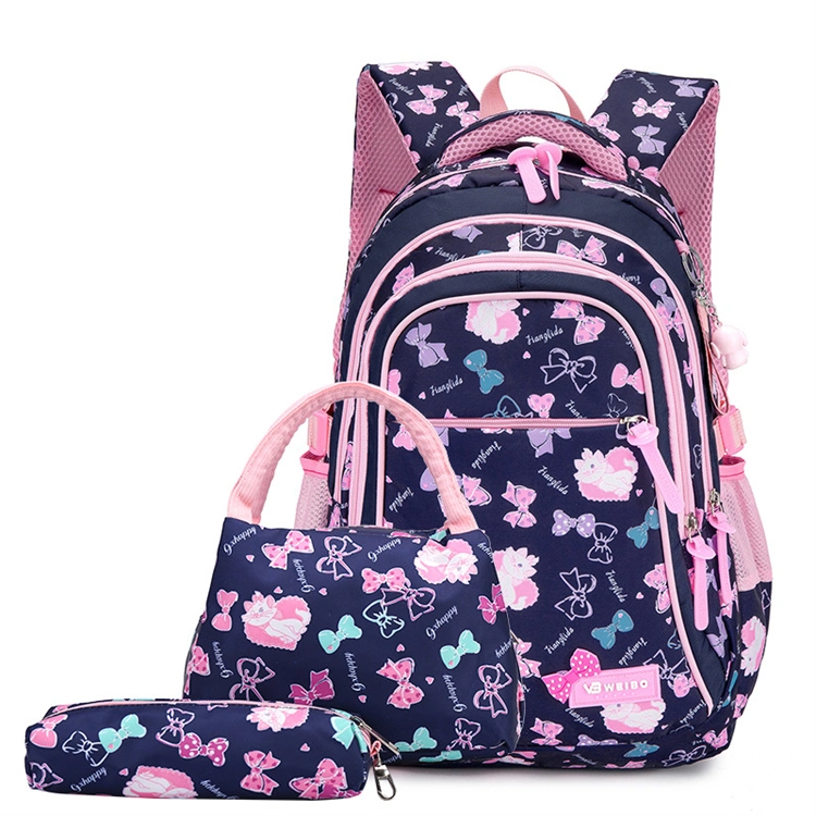 3PCS in 1 Kids Children School Backpack with Pen Pouch and Lunch Bag