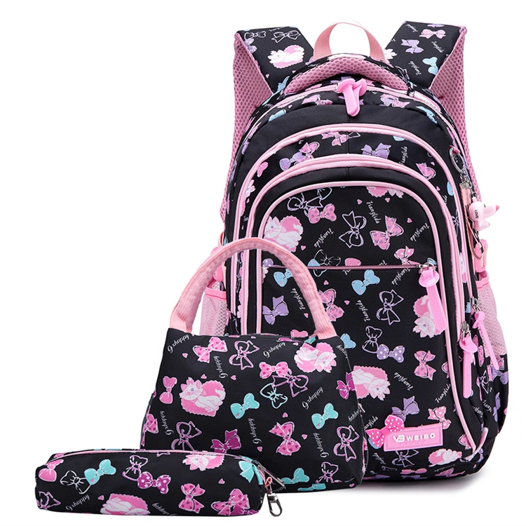 3PCS in 1 Kids Children School Backpack with Pen Pouch and Lunch Bag