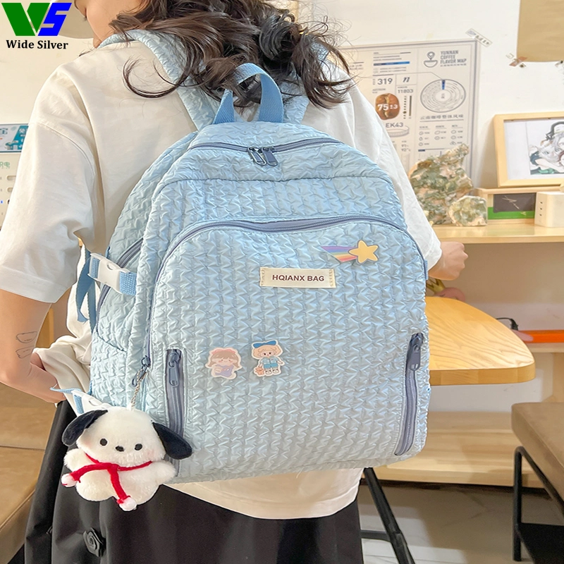 Wide Silver Favourite Good Price Wholesale Cheap School Bags Kids Backpack