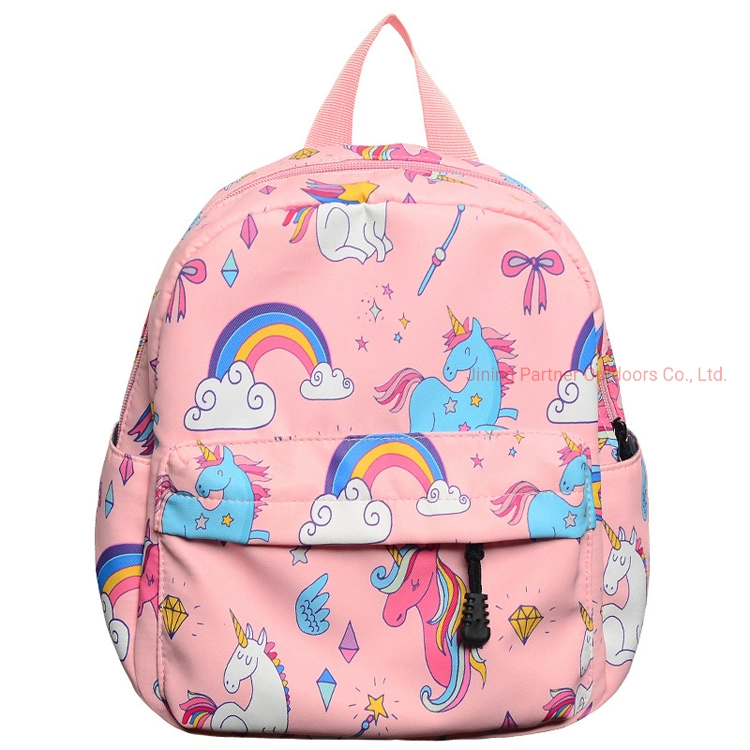 Promotional Custom Polyester Printed Kids Back Pack Cheap Cartoon School Bag Youth Sublimation Backpack