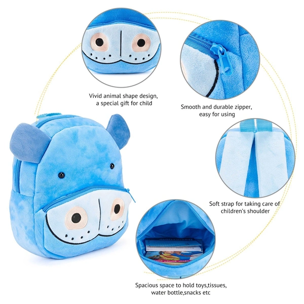 Toddler Kid&prime; S School Bag Baby Zoo Lovely Ouppy Plush Dog Animal Cartoon Mini Backpack for Boys&prime; and Girls&prime; Children