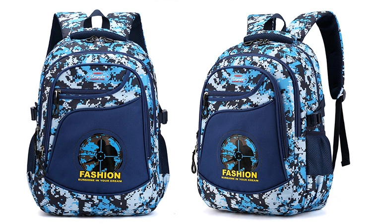 High Satisfaction Hot Sale Waterproof Lightweight Camouflage Color Backpack for Boys