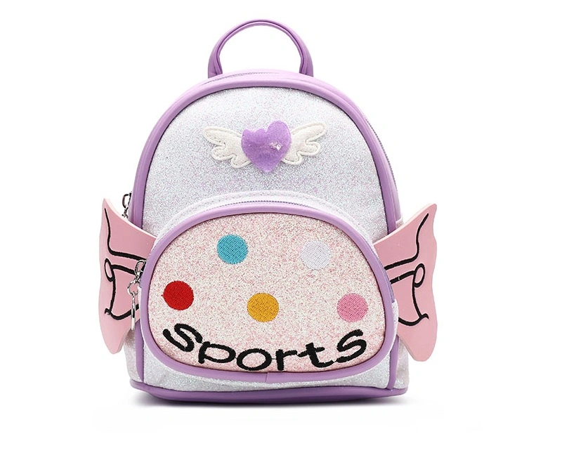 Baby Girl Bag Shiny Glitter Cute Girls Kindergarten Backpack Doll Tiny Backpack Backpack for Doll