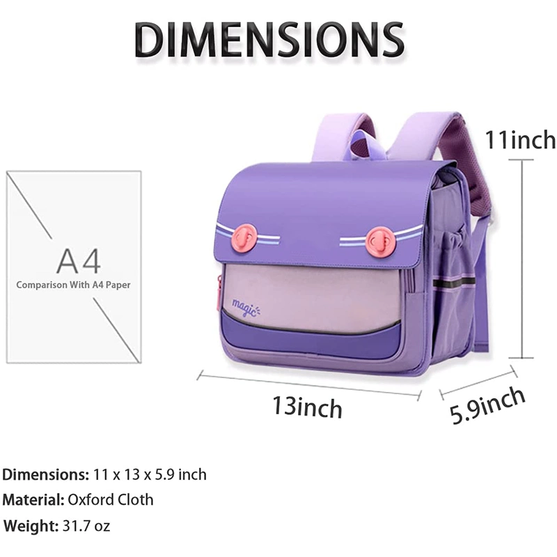 Wholesale Fashion Luminous Primary Kids Travel Cartoon School Backpack Girls