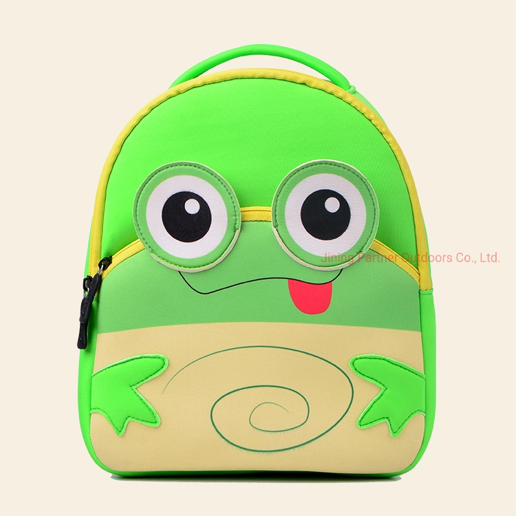 Toddler Backpack Frog School Neoprene Bags for Children Durable and Wear-Resistant Children Waterproof School Bag