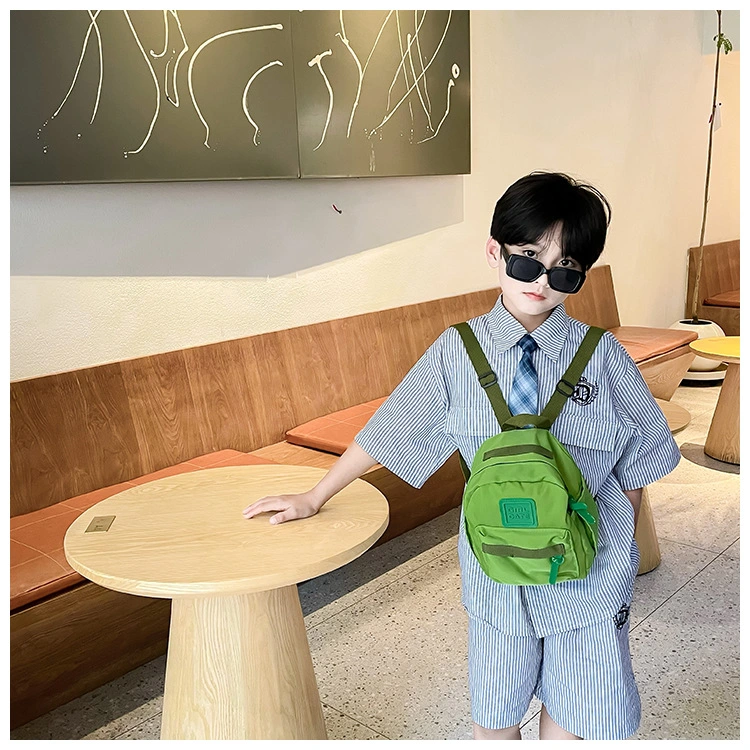 Fashion Kindergarten Baby Wholesale Breathable Backpack Cartoon Candy Color Simple Schoolbag Backpack