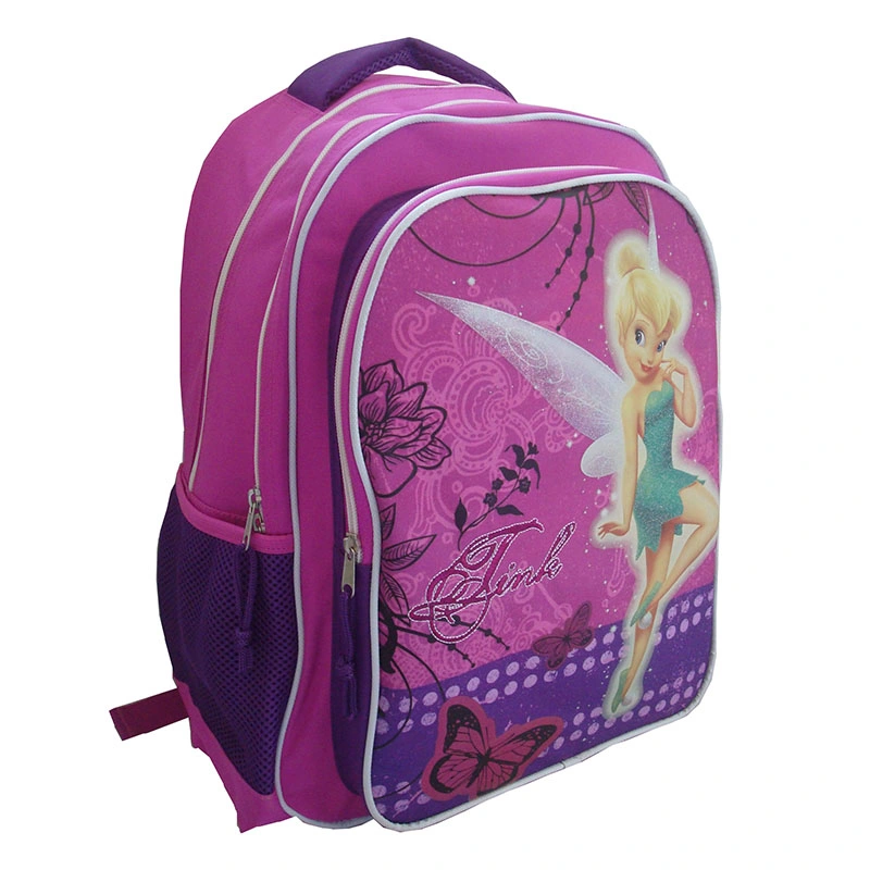 Purple Children Girls School Book Bag Backpack