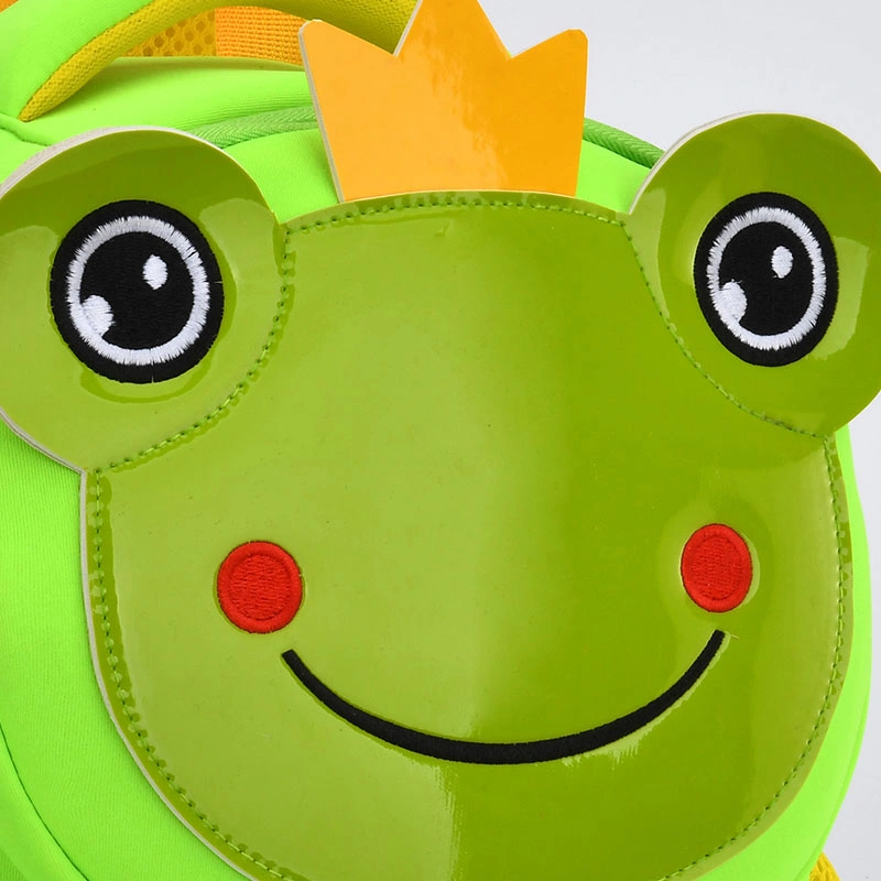 Wholesale Little Frog Cute Neoprene Cartoon Animal Children Backpacks for Kid Primary Student