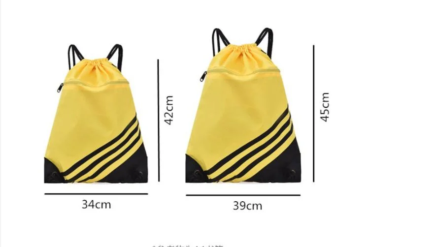 Drawstring Sport Bag Large Heavy Duty Reusable Canvas Gym Sports Outdoors Swimming Sack